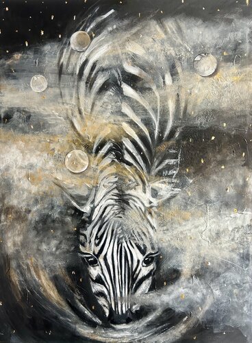 Under the night sky von Julia Hacker, Malerei kaufen auf Singulart