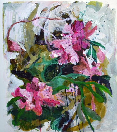 Flower improvisation.3 von Julia Hacker, Werk auf Papier kaufen auf Singulart