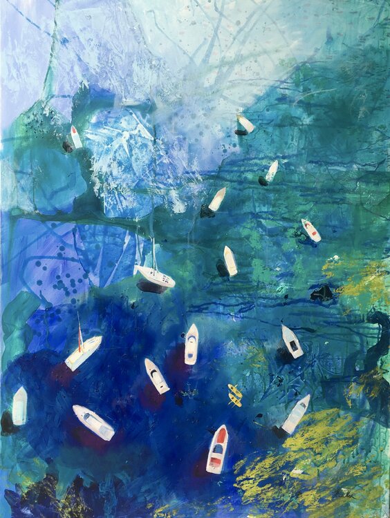 Boats and sea. Julia Hacker
