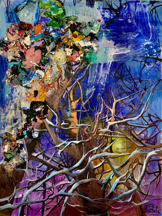 Winter blues. Very Peri Julia Hacker
