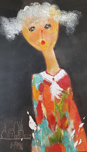 La coquette van Christine Barres, Schilderij te koop op Singulart