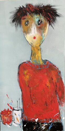 Joe le peintre van Christine Barres, Schilderij te koop op Singulart