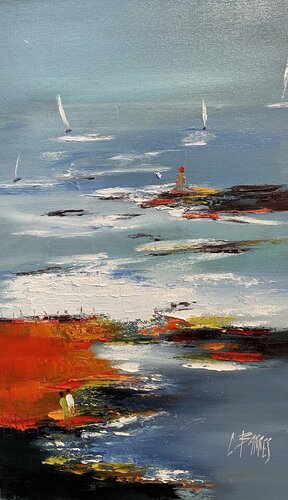Le phare van Christine Barres, Schilderij te koop op Singulart