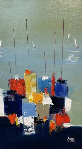 Tout en couleur van Christine Barres, Schilderij te koop op Singulart