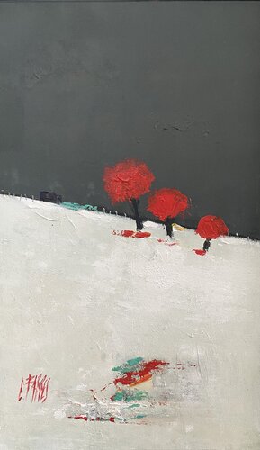Dernière neige van Christine Barres, Schilderij te koop op Singulart