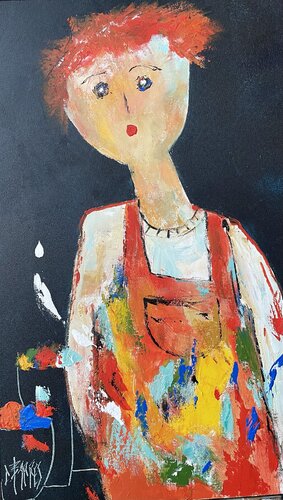 Le peintre van Christine Barres, Schilderij te koop op Singulart