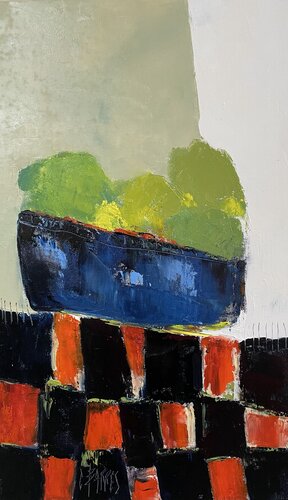 Les citrons verts van Christine Barres, Schilderij te koop op Singulart