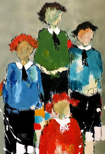 En famille van Christine Barres, Schilderij te koop op Singulart