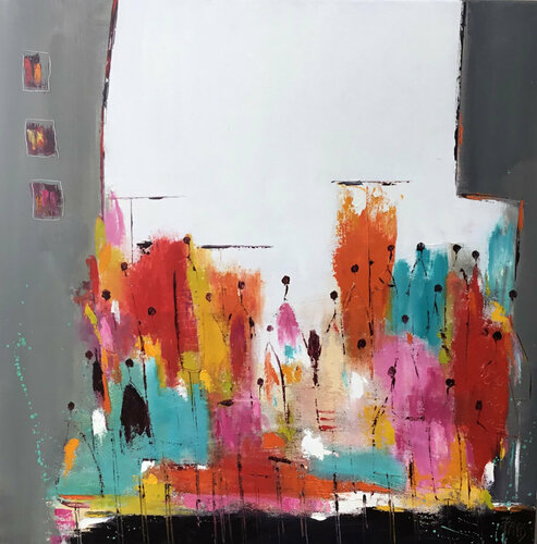 Jour de marché van Christine Barres, Schilderij te koop op Singulart