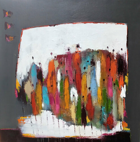 L'instant couleur van Christine Barres, Schilderij te koop op Singulart