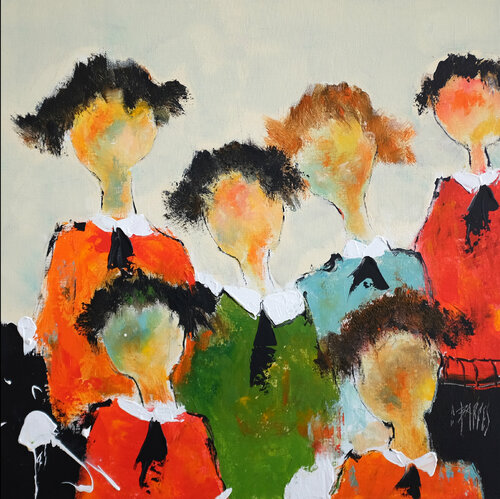 En famille van Christine Barres, Schilderij te koop op Singulart