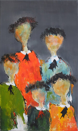 En famille von Christine Barres, Malerei kaufen auf Singulart