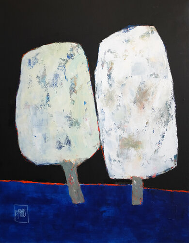 Arbres blancs van Christine Barres, Schilderij te koop op Singulart