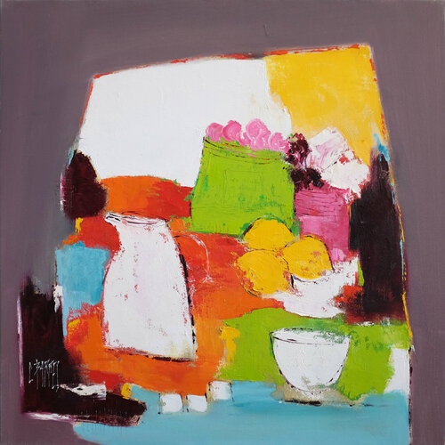 Coupe aux citrons van Christine Barres, Schilderij te koop op Singulart