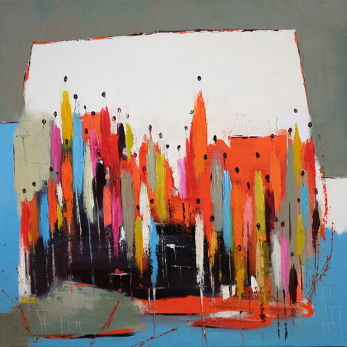 Tout en couleur van Christine Barres, Schilderij te koop op Singulart