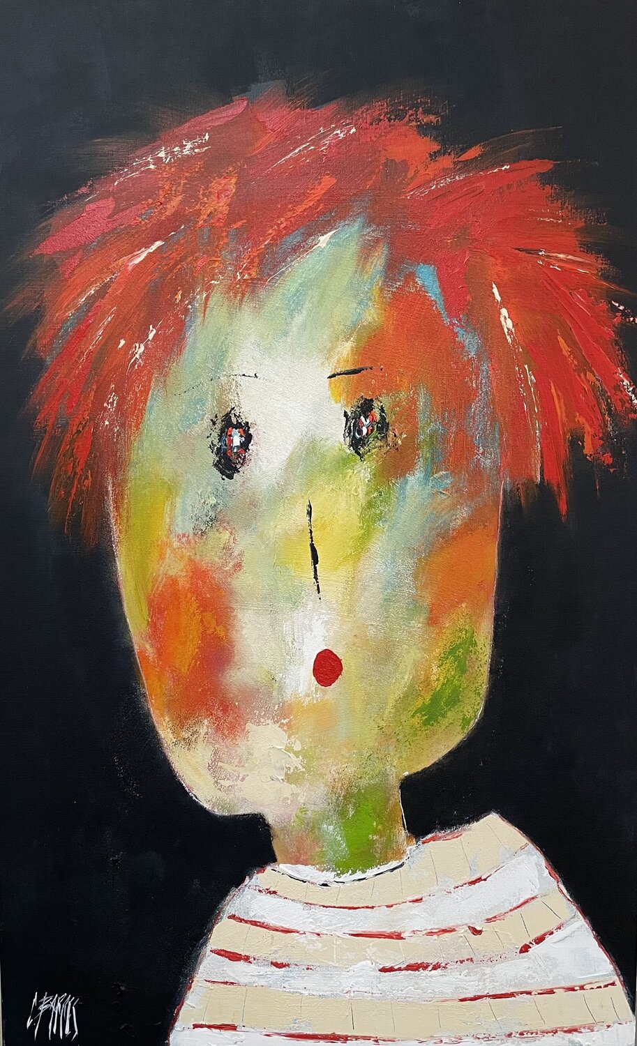 Le peintre Christine Barres