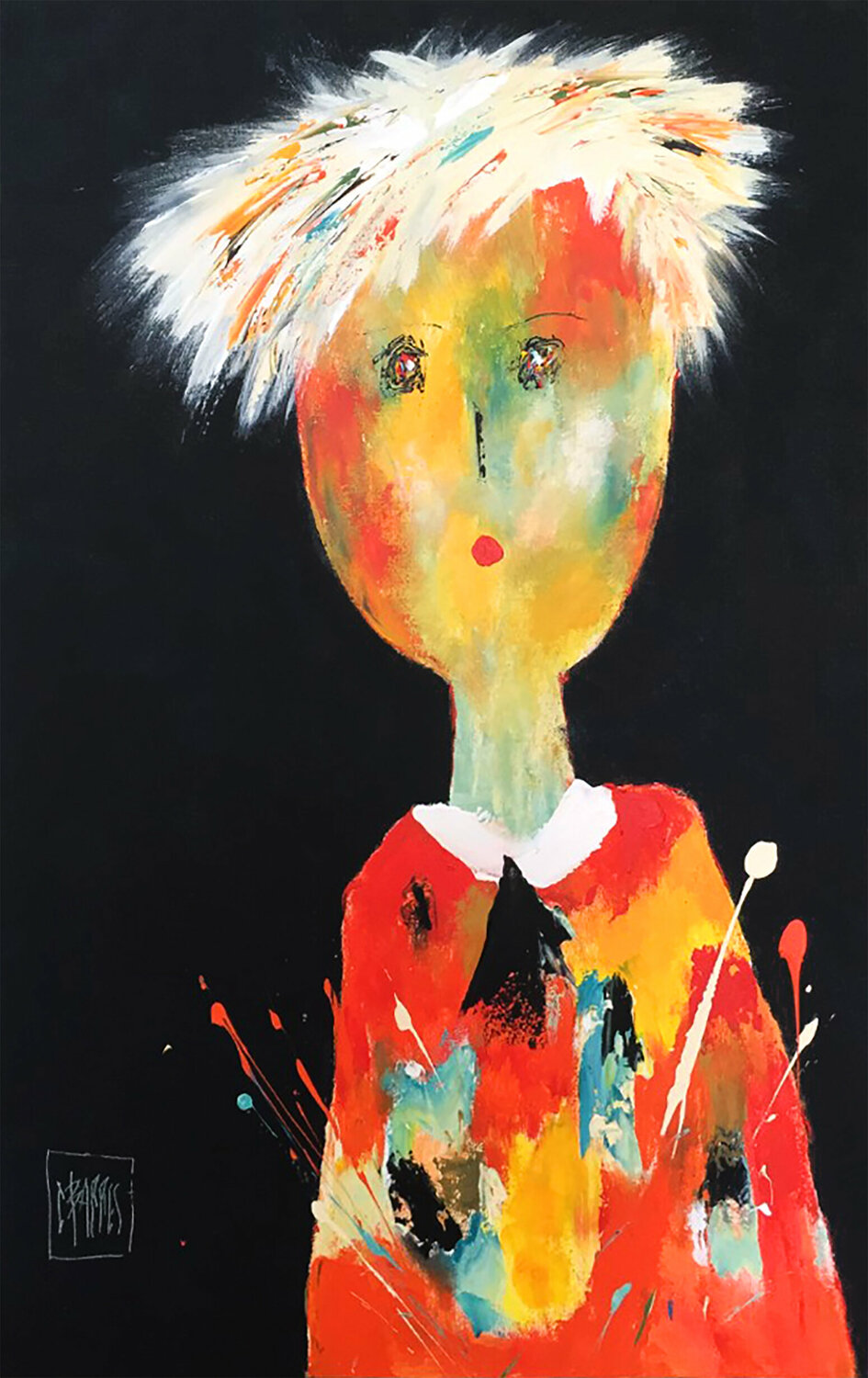 Le peintre Christine Barres
