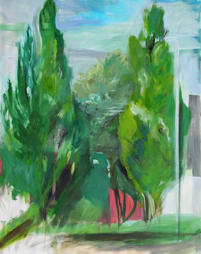 Poplars whispering von Cosima Gerner, Malerei kaufen auf Singulart