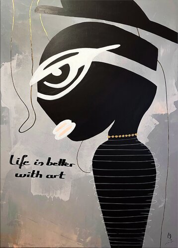 Life is better with art von Marco Opel, Malerei kaufen auf Singulart