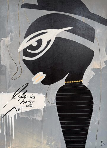 Life is better with art von Marco Opel, Malerei kaufen auf Singulart