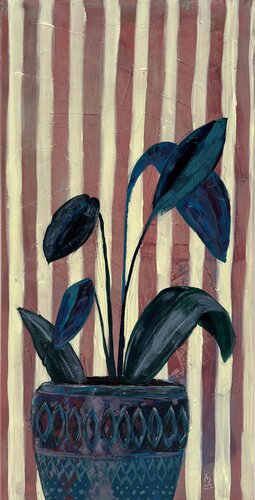 Plant and stripes von Marco Opel, Malerei kaufen auf Singulart