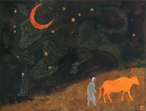 Taurus / Taureau by Olga Kataeva-Rochford, Painting for Sale on Singulart