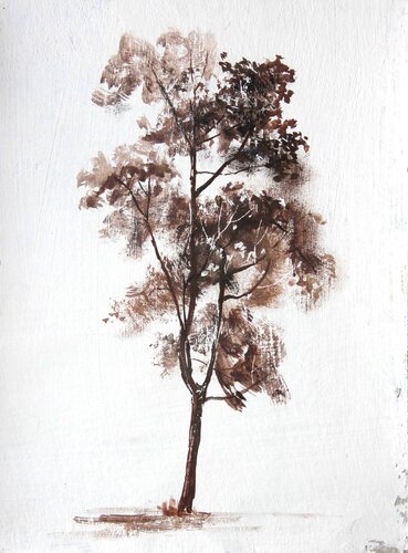 Young Tree / Jeune arbre by Olga Kataeva-Rochford, Painting for Sale on Singulart