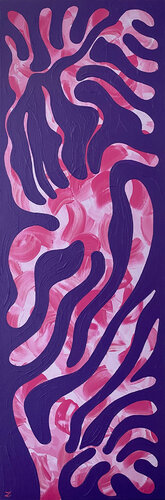 Underwater Blossom van Zaira Dzhaubaeva Rivera, Schilderij te koop op Singulart