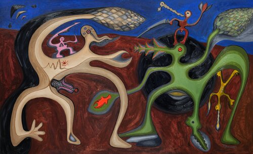 In the Depths of the Black Sea de Tadas Gutauskas, Pintura a la venta en Singulart
