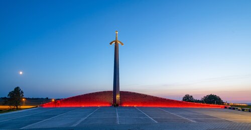 Lithuanian Partisan Memorial van Tadas Gutauskas, Beeldhouwwerk te koop op Singulart