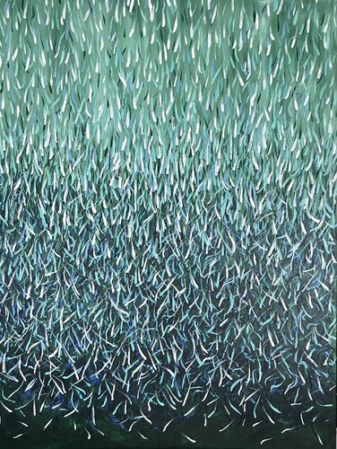 Rain of Thoughts par Aneta Tamuliene, Peinture en vente sur Singulart