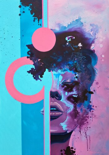 I Was There, Just Not Fully di Olya Enina, Pittura in vendita su Singulart