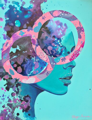 Thoughts on Repeat by Olya Enina, 油畫 for Sale on Singulart