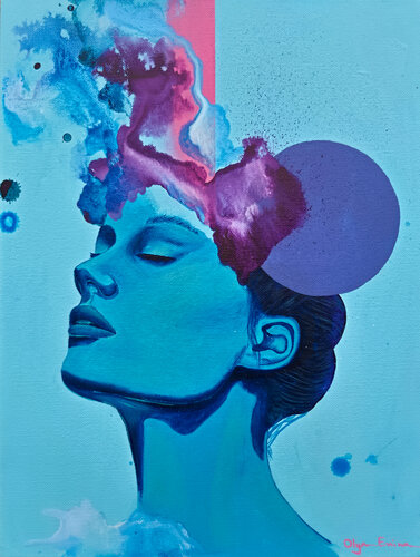 Say Less. Feel More. van Olya Enina, Schilderij te koop op Singulart