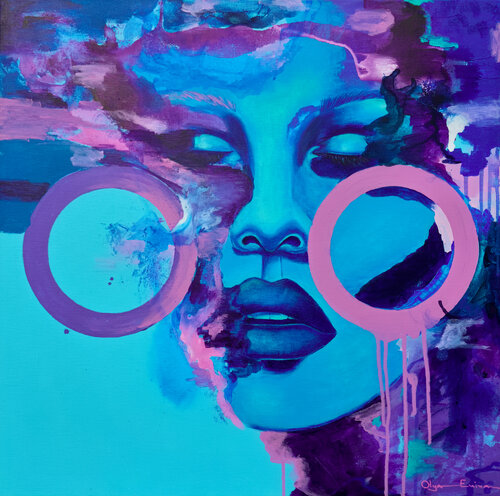 Watching the Weather Inside de Olya Enina, Pintura a la venta en Singulart