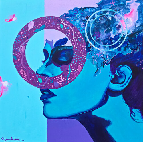 Drifting Through the Chaos di Olya Enina, Pittura in vendita su Singulart
