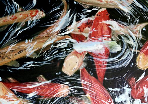 Koi de Liza Illichmann, Pintura a la venta en Singulart