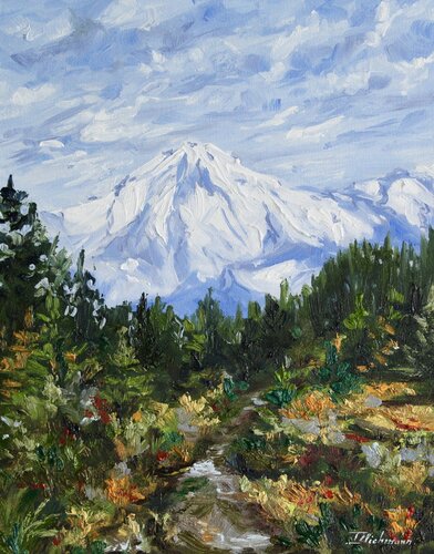 Mount Baker by Liza Illichmann, 油畫 for Sale on Singulart