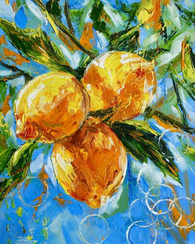 Sicilian Lemons de Liza Illichmann, Pintura a la venta en Singulart