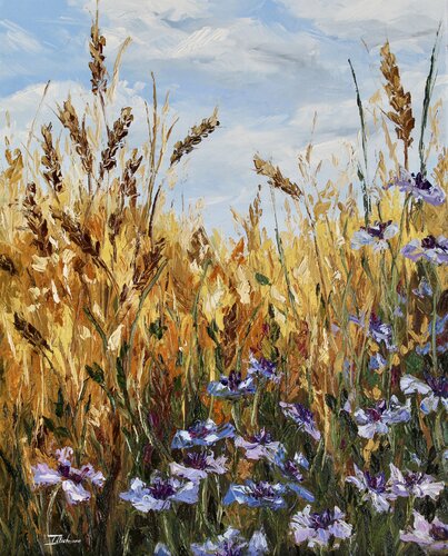 Golden Fields by Liza Illichmann, Painting for Sale on Singulart