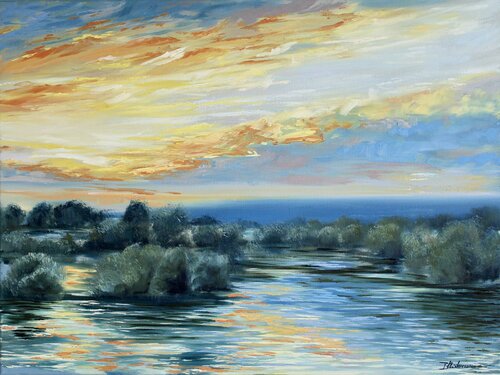 Glowing Evening di Liza Illichmann, Pittura in vendita su Singulart