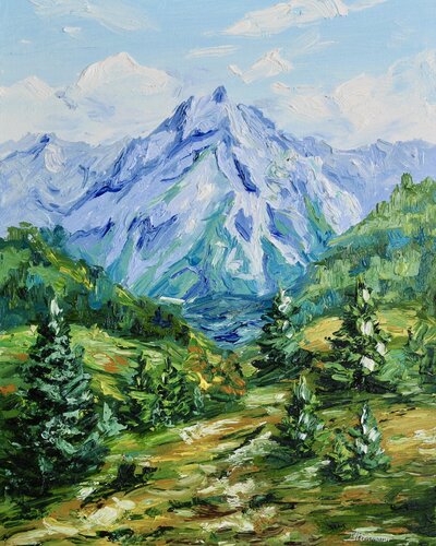 Alpine Dreamscape de Liza Illichmann, Pintura a la venta en Singulart