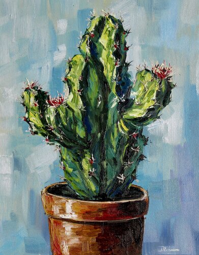 The Cactus by Liza Illichmann, Painting for Sale on Singulart