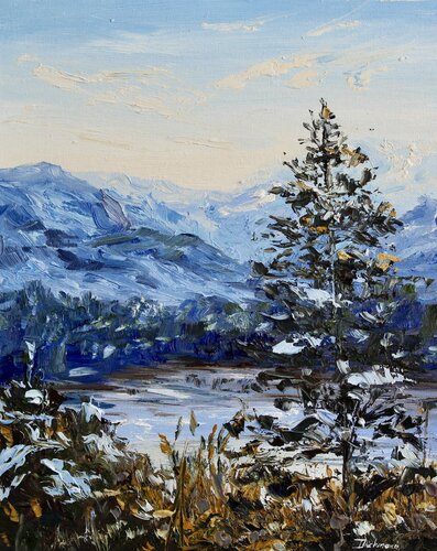 Winter’s First Light di Liza Illichmann, Pittura in vendita su Singulart