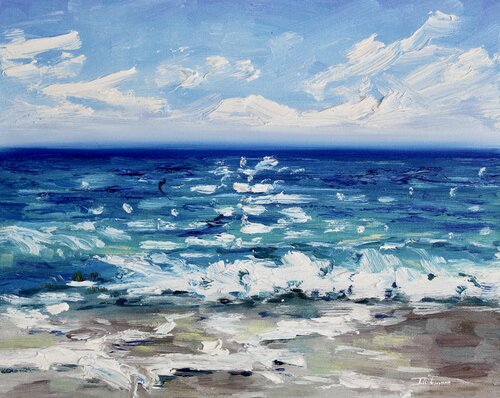 Crashing Waves van Liza Illichmann, Schilderij te koop op Singulart