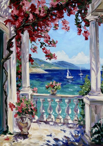 View from the Villa van Liza Illichmann, Schilderij te koop op Singulart