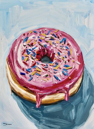 A Donut by Liza Illichmann, Painting for Sale on Singulart