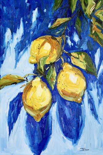 Lemon Branch par Liza Illichmann, Peinture en vente sur Singulart