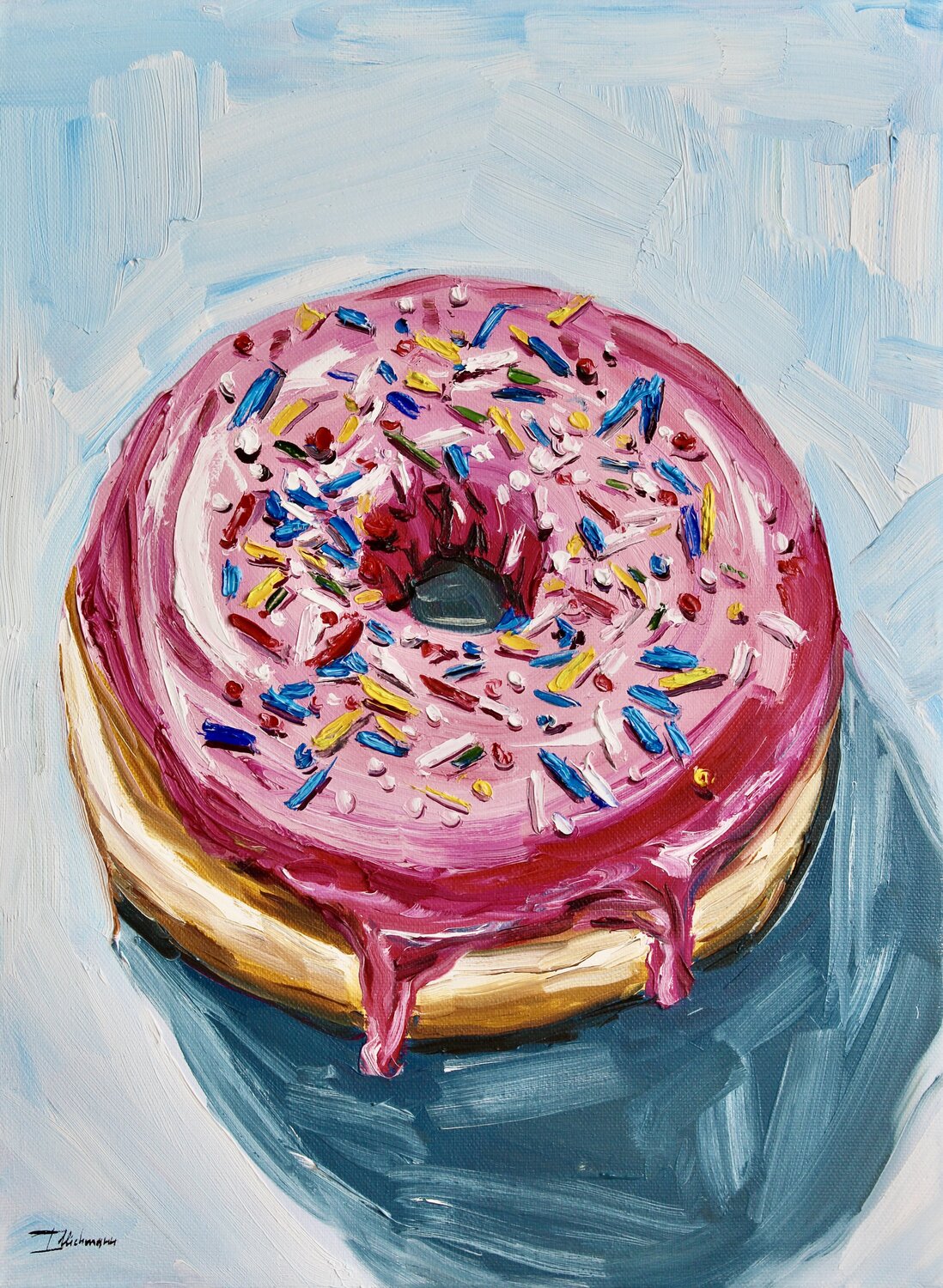 A Donut Liza Illichmann Original painting for sale