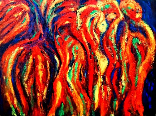 Earth Citizens by Sally Churcher, 絵画 for Sale on Singulart